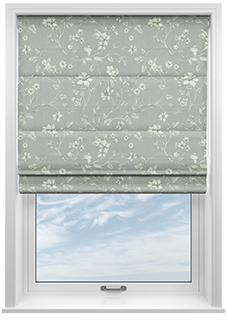 Etched Vine, Feather - Roman Blind